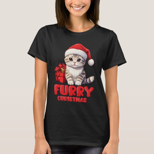 Camiseta Rojo Furry Navidad (Anverso)