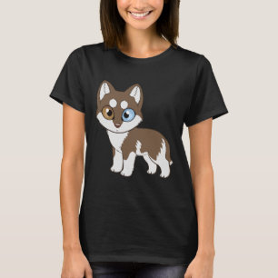Camiseta Rojo Husky Siberiano