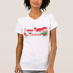 Camiseta Rojo italiano del chica de los amores