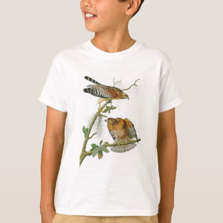 Camiseta Rojo-llevó a hombros los pájaros de Juan Audubon