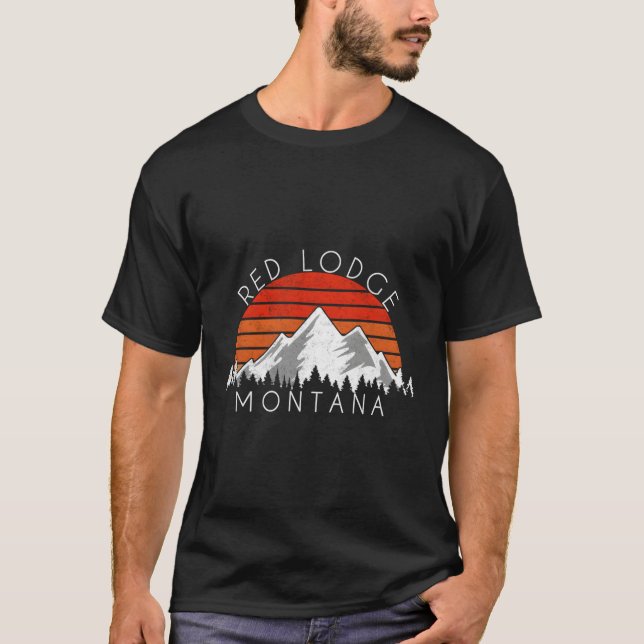 Camiseta Rojo Lodge Montana con problemas (Anverso)