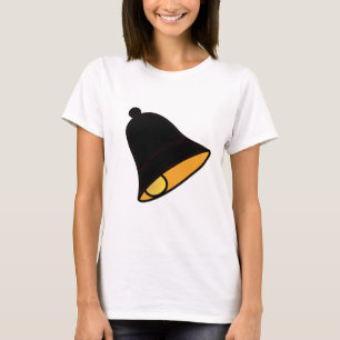 Camiseta Rojo negro de Bell 45 grados los regalos de Zazzle