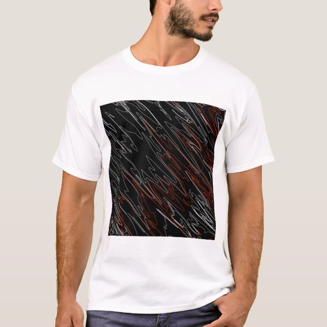 Camiseta Rojo negro martirizado (Anverso)