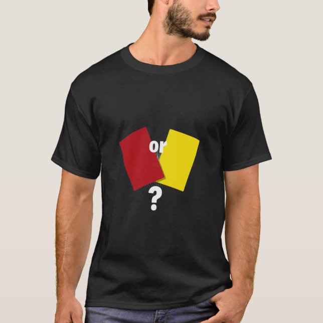 Camiseta ¿Rojo O Amarillo? T- (Anverso)