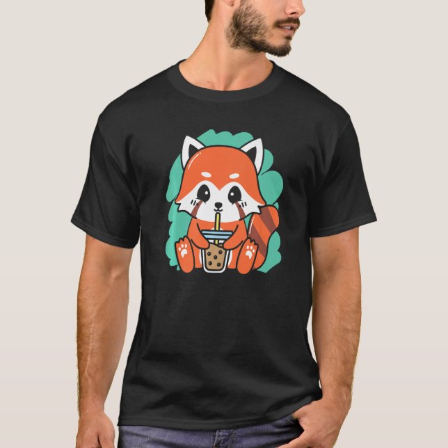 Camiseta Rojo Panda Bear Whisperer Vida salvaje Animal Boba (Anverso)