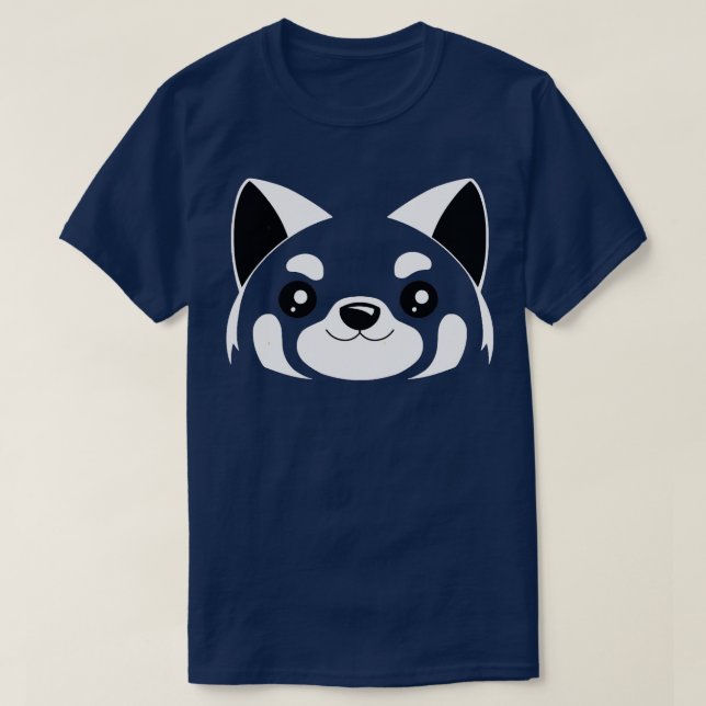 Camiseta Rojo Panda Face 2 (Diseño del anverso)