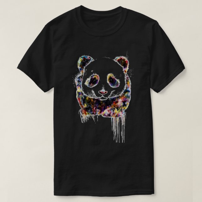 Camiseta Rojo Panda Tshirt clásico (3) (Diseño del anverso)