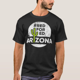 Camiseta Rojo Para La Manifestación De Maestros De Ed Arizo