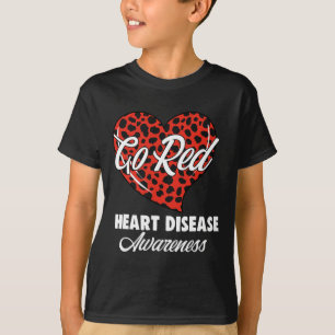 Camiseta Rojo Para Mujeres Conciencia Sobre Enfermedades Ca