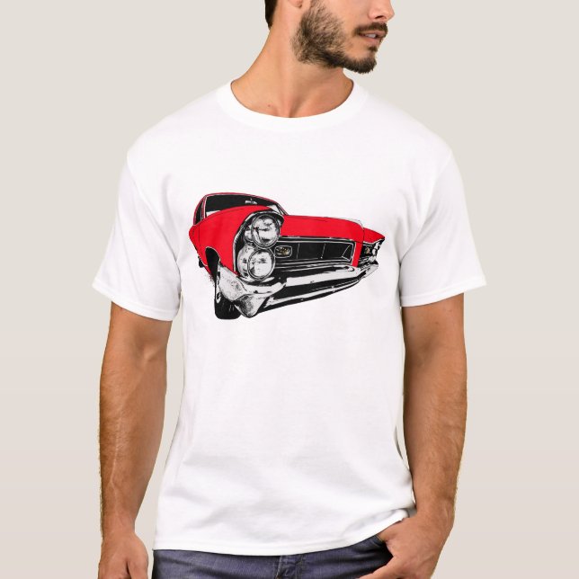 Camiseta Rojo Pontiac 1965 Grand Prix (Anverso)