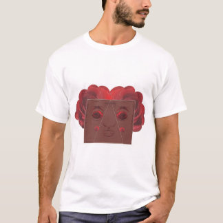 Camiseta Rojo rostro de rosa.