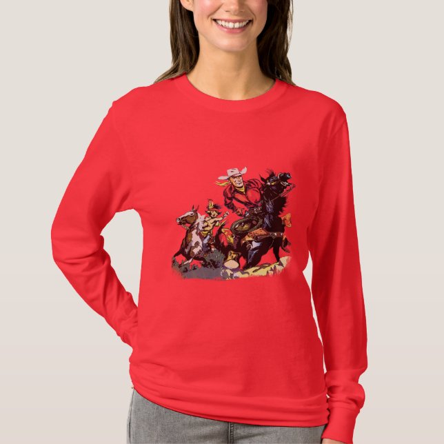 Camiseta Rojo Ryder del vintage (Anverso)