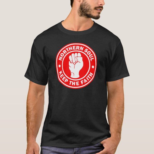 Camiseta rojo septentrional del logotipo del alma (Anverso)