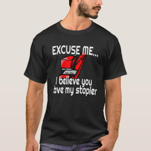 CAMISETA ROJO STAPLER EXCUSA ME HAS VISTO MI ESTILO T S