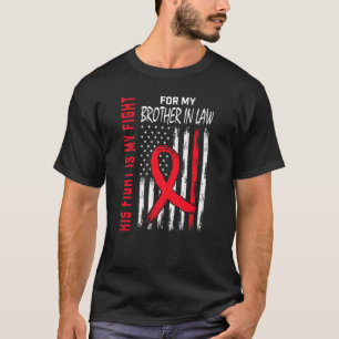 Camiseta Rojo Su Lucha Cuñado Enfermedad Cardíaca Concienci