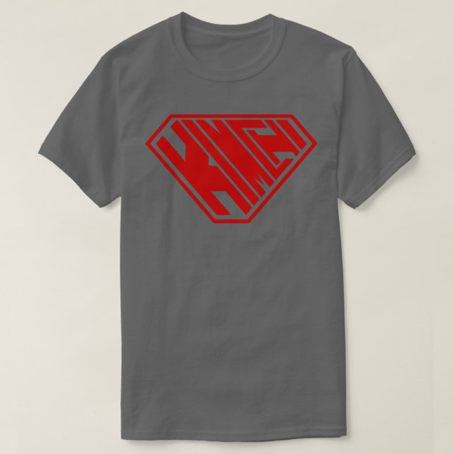 Camiseta Rojo SuperEmpoderado De Kimchi (Diseño del anverso)