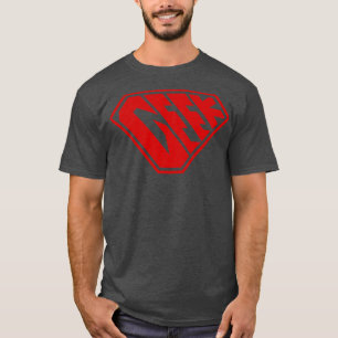 Camiseta Rojo superpotente geek