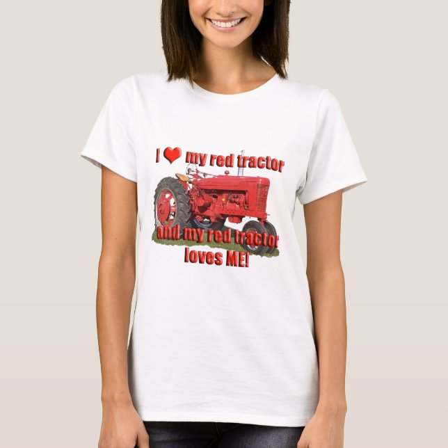 Camiseta rojo_tractor_amores (Anverso)