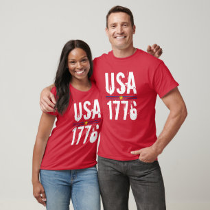 Camiseta Rojo USA 1776