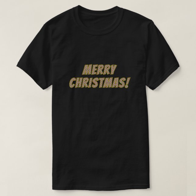 Camiseta Rojo, verde y blanco "FELIZ NAVIDAD!" (Diseño del anverso)