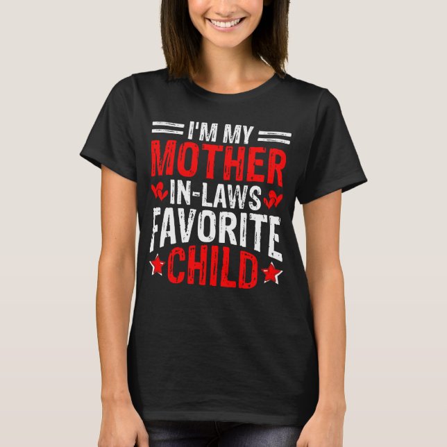 Camiseta Rojo vibrante Soy mi suegra favorita (Anverso)