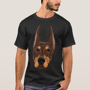 Camiseta Rojo Y Arroz Dobermann