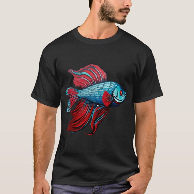 Camiseta Rojo y azul beta (Anverso)