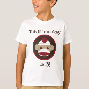 Camiseta Rojo y mono del calcetín de Brown: Tercera