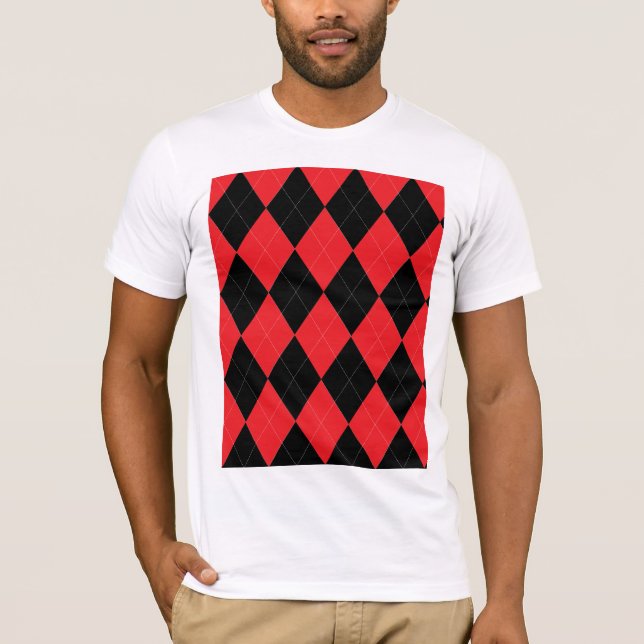 Camiseta rojo y negro argelyle (Anverso)