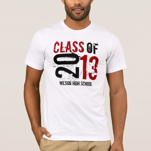 Camiseta Rojo y negro - clase de 2013 (Anverso)