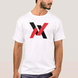 Camiseta Rojo y Negro Clásico Minimal Letra VA
