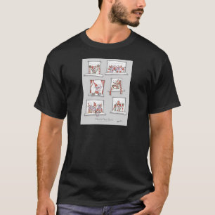 Camiseta rojos del día del partido de los perros del fútbol
