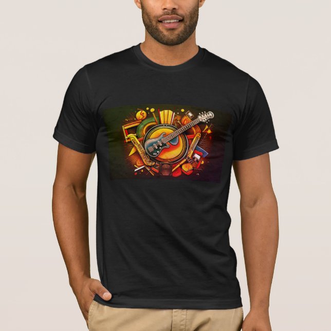 Camiseta RokcloneDesigns 2024 Art Intelligence Jazz Series (Anverso)