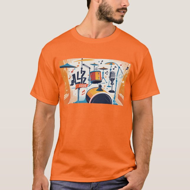 Camiseta RokcloneDesigns 2024 Art Intelligence Jazz Series (Anverso)