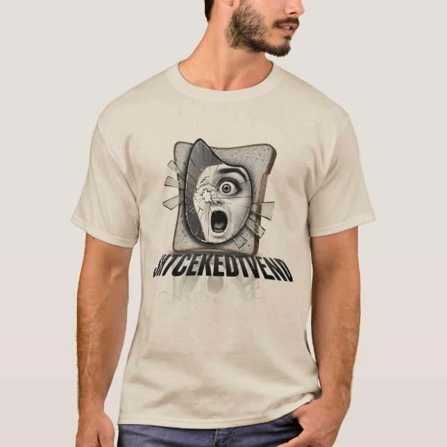 Camiseta roken Mirror Toast Horror Illustration (Anverso)