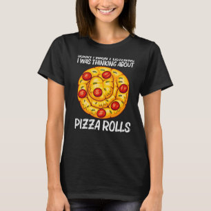 Camiseta Rol De Pizza Cute Para Hombres Pizza Comida