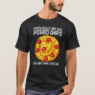 Camiseta Rol De Pizza Cute Para Hombres Pizza Comida