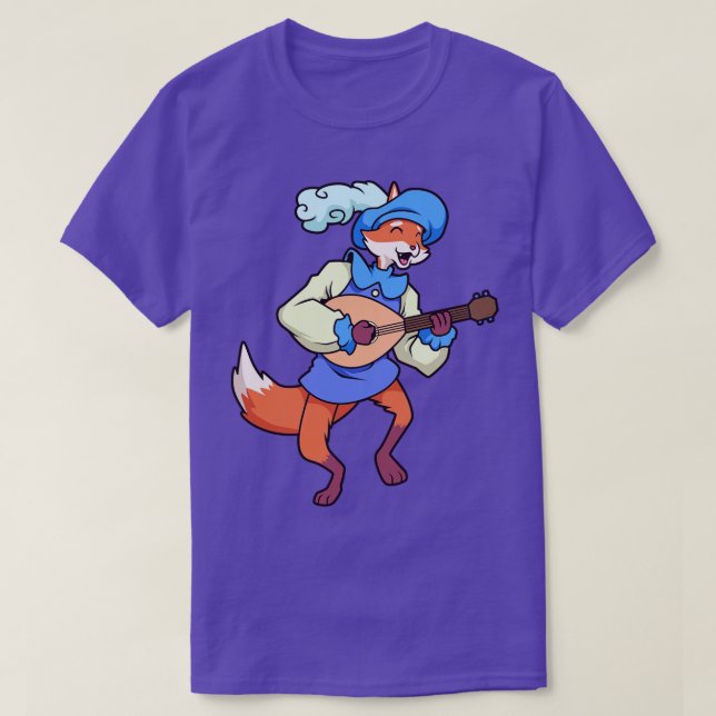 Camiseta Roleplay Character Bard Minstrel Fox (Diseño del anverso)