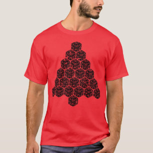 Camiseta Roleplay D20 de los Navidades feos de los dados po