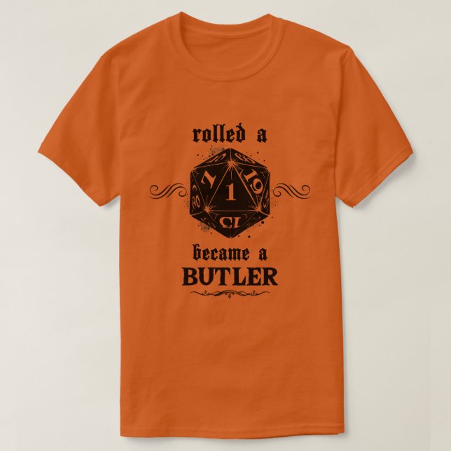 Camiseta Roll Butler desafortunado (Diseño del anverso)