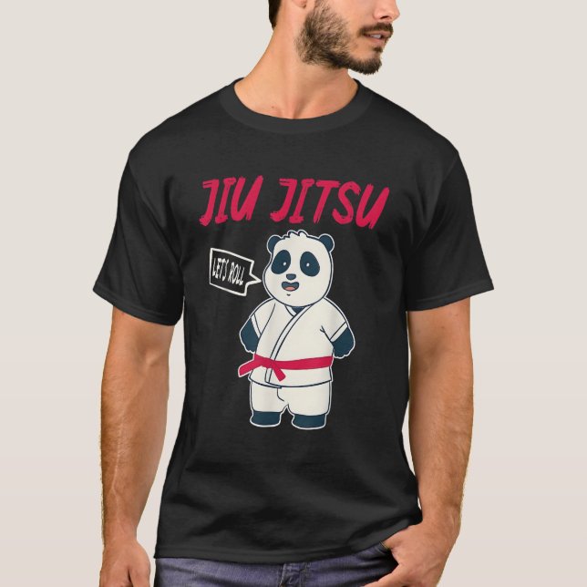 Camiseta Roll Jiu Jitsu Panda (Anverso)
