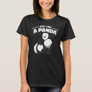 Camiseta Roll Like A Panda Cute Grappling Jiu Jitsu Panda