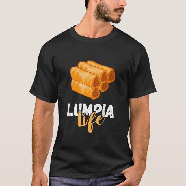 Camiseta Roll Lumpia de Primavera Filipina Fiebre de la Vid (Anverso)