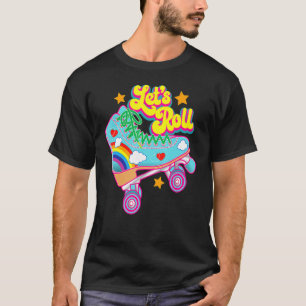 Camiseta Roll Roll Rollerskating Cute Roller Ska Retro Letu