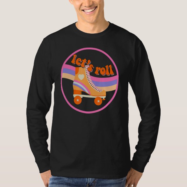Camiseta Roll Roller Skater Retro 70s 80s Rol (Anverso)