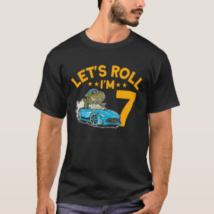 Camiseta Roll Tengo 7 Racer 7 años Carreras de cumpleaños