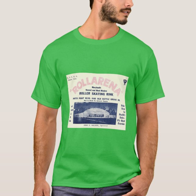 Camiseta Rollarena Baltimore Maryland Roller Skating Rink S (Anverso)