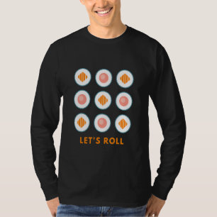 Camiseta Rollemos el diseño de estilo de vida de la comida
