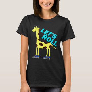 Camiseta Rollemos Giraffe Patinaje Patinaje Patinaje Patina