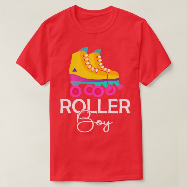 Camiseta Roller Boys Roller Skates Divertido regalo (Diseño del anverso)